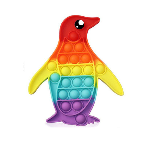 Penguin Pop It Fidget Toy Push Pop Bubble Sensory Fidget Toy Stress Relief For Kids & Adult