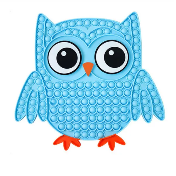 Owl Pop It Fidget Toy Push Pop Bubble Sensory Fidget Toy Stress Relief For Kids & Adult