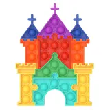 Castle Pop It Fidget Toy Push Pop Bubble Sensory Fidget Splicing Stress Relief Toy