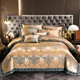 Baroque Bedding Modal Lace Satin Jacquard Covers Sets