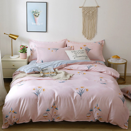 4PCS Cover Set Daisy Flower Printed Bedding For Girls