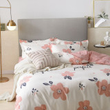 4PCS Cover Set Daisy Flower Printed Bedding For Girls
