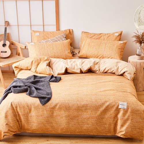 Macaroon Color Simple Solid Color Thickening Wool Bedding Set