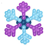Snowflake Pop It Fidget Toy Push Pop Bubble Sensory Fidget Splicing Stress Relief Toy