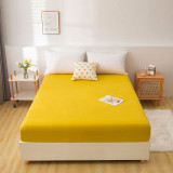Bedding Pure Color Antislip Fitted Sheet With Pillowcases