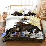 3D Cowboy Cool Horse Riding Scene Bedding Set