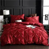Multicolor Modern Fashion Silk Solid Color Bedding Set