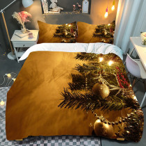 Starlight Small Bell Christmas Printing Bedding Full Twin Queen King Quilt Duvet Covers Sets