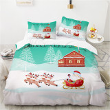Cartoon Santa Claus Merry Christmas Bedding Full Twin Queen King Quilt Duvet Covers Sets