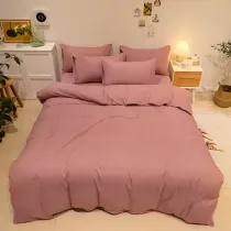 Multicolor Cotton Simple Thickened Cover Set