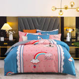 Pink Rainbow Sweet Bear Bedding Set