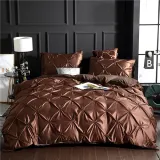 Multicolor Modern Fashion Silk Solid Color Bedding Set