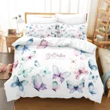 Beautiful Colorful Butterfly Bedding Set