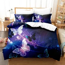 Beautiful Colorful Butterfly Bedding Set