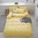 Hearts Pineapples Oranges Milk Cotton Bedding Full Twin Queen King Quilt Duvet Covers Sets