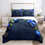 Christmas Gift Box Theme Printing Bedding Full Twin Queen King Quilt Duvet Covers Sets