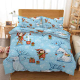 Snowflake Christmas Tree Gift Box Bedding Full Twin Queen King Quilt Duvet Covers Sets