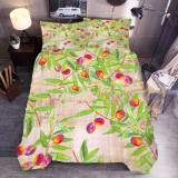 Watercolor Fruit Multicolor Bedding Set