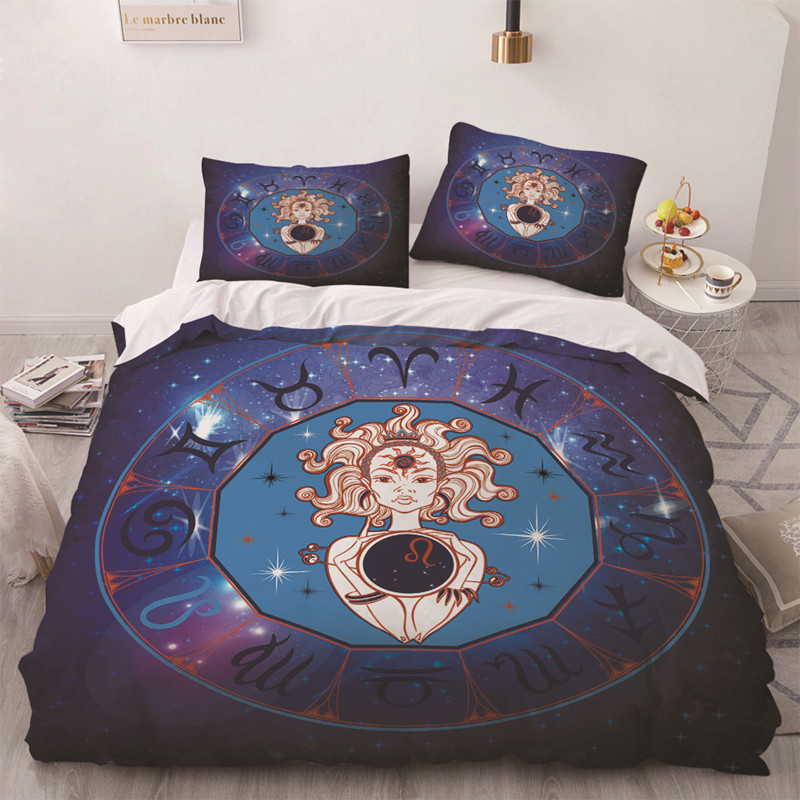 Constellation Girl Starry Sky Bedding Set