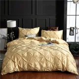 Multicolor Modern Fashion Silk Solid Color Bedding Set