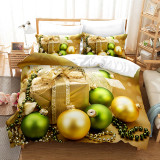 Christmas Snowflake Small Bell Bedding Full Twin Queen King Quilt Duvet Covers Sets