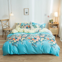 Aloe Vera Cotton Flower Printed Bedding Covers Sets