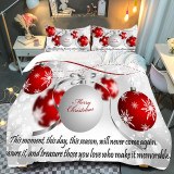 Starlight Small Bell Christmas Printing Bedding Full Twin Queen King Quilt Duvet Covers Sets