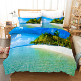 Peaceful And Beautiful Sea Print Bedding Set