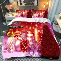Christmas Gifts Small Bell Snowman Merry Christmas Bedding Full Twin Queen King Quilt Duvet Covers Sets