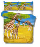 Giraffe Field Landscape Bedding Set