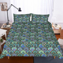 Colorful Mermaid Scale Bedding Set