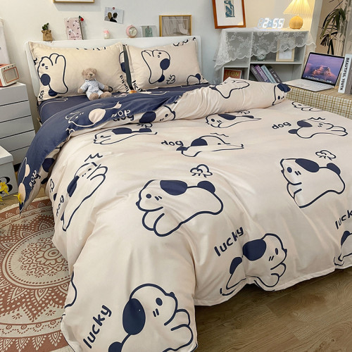 Snoopy Cute Cartoon Cotton Bedding Set