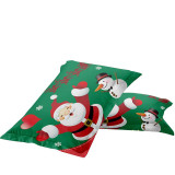 Cute Santa Claus Gift Box Sled Bedding Full Twin Queen King Quilt Duvet Covers Sets
