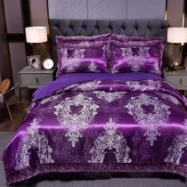 Elegant Luxury Modern Silk Bedding Set