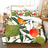 Plant Flower Natural Print Bedding Set