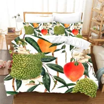 Plant Flower Natural Print Bedding Set