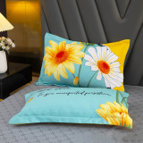 Beautiful Florid Flower Print Bedding Set
