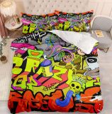 Hip Hop Abstract Colorful Bedding Set