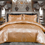 Bedding Satin Silk Jacquard Full Twin Queen King Quilt Duvet Covers Sets