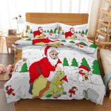 Cartoon Santa Claus Elk Gift Bedding Full Twin Queen King Quilt Duvet Covers Sets