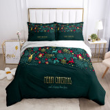 Merry Christmas and Happy New Year Printing Bedding Full Twin Queen King Quilt Duvet Covers Sets