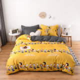 Cute Dog Cotton Bedding Full Queen Quilt Duvet Covers Sets