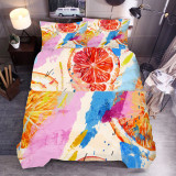 Watercolor Fruit Multicolor Bedding Set