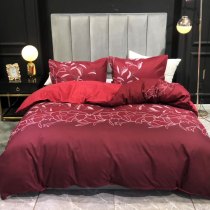 Luxury Embroidered Molan Quilt Cover Soft Bedding Set