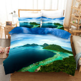 Peaceful And Beautiful Sea Print Bedding Set
