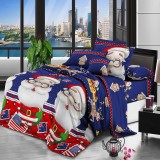 Cute Santa Claus Gift Box Bedding Full Twin Queen King Quilt Duvet Covers Sets