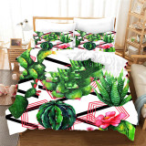 Plant Flower Natural Print Bedding Set