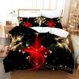 Merry Christmas Snowflake Bedding Full Twin Queen King Quilt Duvet Covers Sets