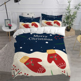 Merry Christmas Cartoon Christmas Printed Bedding Full Twin Queen King Quilt Duvet Covers Sets