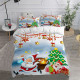 Cute Santa Claus Christmas Tree Small Bell Bedding Full Twin Queen King Quilt Duvet Covers Sets